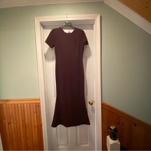 Nasty Gal Chocolate Brown Midi Dress